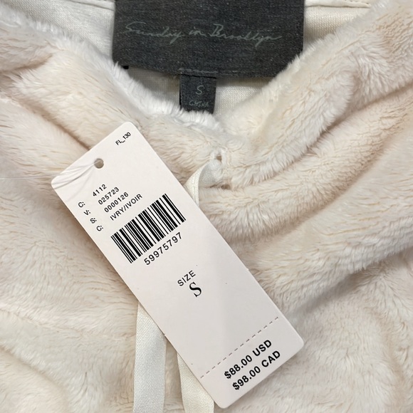 Anthropologie: Brand: Sunday in Brooklyn, Size S., Soft Cream Pull Over Sweater - Picture 2 of 2